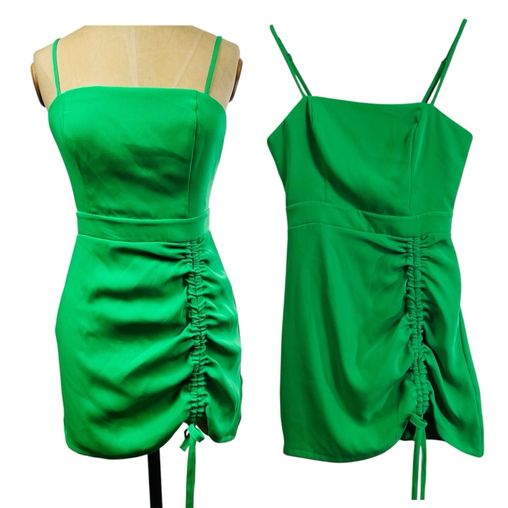 Superdown Cocktail Dress Mini Kelly Green XS Contemporary Formal Party Lucky